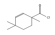 (6ci)-1,4,4-三甲基-2-環(huán)己烯-1-羰酰氯結(jié)構(gòu)式_100131-18-8結(jié)構(gòu)式