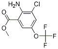 2-Amino-3-chloro-5-(trifluoromethoxy)benzoic acid methyl ester Structure,1003708-08-4Structure