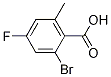 2-Bromo-4-fluoro-6-methylbenzoic acid Structure,1003709-47-4Structure
