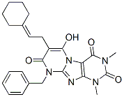 7-(2-環(huán)己基乙基)-6-羥基-1,3-二甲基-9-(苯基甲基)-嘧啶并[2,1-f]嘌呤-2,4,8(1h,3h,9h)-三酮結構式_102212-72-6結構式