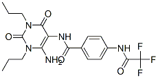 (9ci)-n-(6-氨基-1,2,3,4-四氫-2,4-二氧代-1,3-二丙基-5-嘧啶)-4-[(三氟乙?；?氨基]-苯甲酰胺結(jié)構(gòu)式_102587-85-9結(jié)構(gòu)式