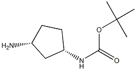 (1S,3R)-3-氨基環(huán)戊基氨基甲酸叔丁酯結(jié)構(gòu)式_1031335-25-7結(jié)構(gòu)式