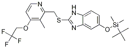 2-[[[3-甲基-4-(2,2,2-三氟乙氧基)-2-吡啶]甲基]硫代]-5-(叔丁基二甲基甲硅烷基氧基)-1H-苯并咪唑結構式_1076198-62-3結構式