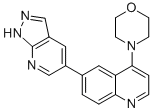 4-(4-嗎啉)-6-(1H-吡唑并[3,4-b]吡啶-5-基)喹啉結(jié)構(gòu)式_1086061-37-1結(jié)構(gòu)式