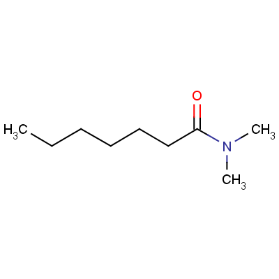 N,N-二甲基庚酰胺結(jié)構(gòu)式_1115-96-4結(jié)構(gòu)式