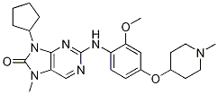 9-Cyclopentyl-2-[[2-methoxy-4-[(1-methylpiperidin-4-yl)oxy]-phenyl]amino]-7-methyl-7,9-dihydro-8h-purin-8-one Structure,1124329-14-1Structure
