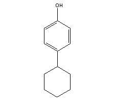 4-環(huán)己基苯酚結(jié)構(gòu)式_1131-60-8結(jié)構(gòu)式