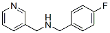 (4-氟芐基)吡啶-3-甲胺結(jié)構(gòu)式_113248-64-9結(jié)構(gòu)式