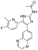 N-(5-(5-氟-6-甲基吡啶-2-基)-4-(喹噁啉-6-基)-1H-咪唑-2-基)乙酰胺結構式_1132610-45-7結構式