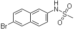 N-(6-溴萘-2-基)甲烷磺酰胺結(jié)構(gòu)式_1132940-86-3結(jié)構(gòu)式