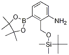 2-((Tert-butyldimethylsilyloxy)methyl)-3-(4,4,5,5-tetramethyl-1,3,2-dioxaborolan-2-yl)aniline Structure,1147531-06-3Structure