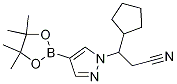 3-Cyclopentyl-3-(4-(4,4,5,5-tetramethyl-1,3,2-dioxaborolan-2-yl)-1h-pyrazol-1-yl)propanenitrileStructure,1153949-38-2Structure 3-Cyclopentyl-3-(4-(4,4,5,5-tetramethyl-1,3,2-dioxaborolan-2-yl)-1h-pyrazol-1-yl)propanenitrile Structure,1153949-38-2Structure