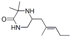 Piperazinone, 3,3-dimethyl-5-(2-methyl-2-pentenyl)-(9ci)Structure,116595-00-7Structure Piperazinone, 3,3-dimethyl-5-(2-methyl-2-pentenyl)-(9ci) Structure,116595-00-7Structure