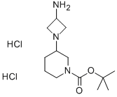 3-(3-氨基-1-氮雜啶)-1-哌啶羧酸 1,1-二甲基乙酯雙鹽酸鹽結(jié)構(gòu)式_1179360-85-0結(jié)構(gòu)式