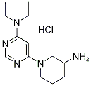 [6-(3-氨基-哌啶-1-基)-嘧啶-4-基]-二乙基-胺鹽酸鹽結(jié)構式_1185310-90-0結(jié)構式