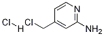 4-(Chloromethyl)-2-pyridinamine hydrochlorideStructure,1186663-31-9Structure 4-(Chloromethyl)-2-pyridinamine hydrochloride Structure,1186663-31-9Structure