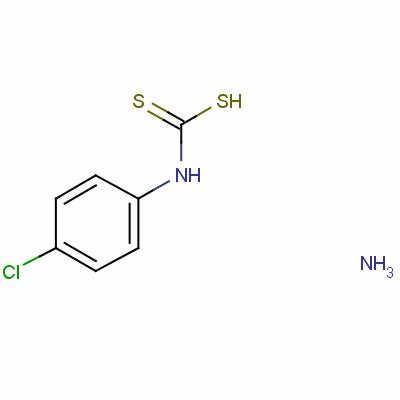 N-(4-氯苯基)二硫代氨基甲酸-銨鹽結(jié)構(gòu)式_1197-56-4結(jié)構(gòu)式