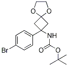 2-(4-溴苯基)-5,8-二噁螺-[3.4]-2-辛基氨基甲酸叔丁酯結(jié)構(gòu)式_1199557-05-5結(jié)構(gòu)式