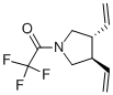 反式-(9CI)-3,4-二乙烯-1-(三氟乙?；?-吡咯烷結(jié)構(gòu)式_120568-86-7結(jié)構(gòu)式