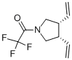 順式-(9CI)-3,4-二乙烯-1-(三氟乙酰基)-吡咯烷結(jié)構(gòu)式_120568-87-8結(jié)構(gòu)式