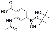 2-乙酰氨基-4-(4,4,5,5-四甲基-1,3,2-二噁硼烷-2-基)苯甲酸結(jié)構(gòu)式_1218789-96-8結(jié)構(gòu)式