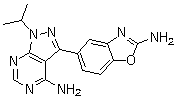 3-(2-Aminobenzo[d]oxazol-5-yl)-1-isopropyl-1h-pyrazolo[3,4-d]pyrimidin-4-amine Structure,1224844-38-5Structure