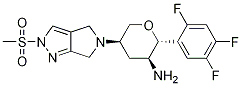 (2R,3S,5R)-5-(2-(甲基磺?；?吡咯并[3,4-c]吡唑-5(2H,4H,6H)-基)-2-(2,4,5-三氟苯基)四氫-2H-吡喃-3-胺結(jié)構(gòu)式_1226781-45-8結(jié)構(gòu)式