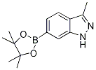 3-甲基-6-(4,4,5,5-四甲基-1,3,2-二噁硼烷-2-基)-1H-1-吲唑結(jié)構(gòu)式_1227911-51-4結(jié)構(gòu)式