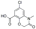 6-Chloro-3,4-dihydro-4-methyl-3-oxo-2H-1,4-benzoxanine-8-carboxylic acid Structure,123040-79-9Structure