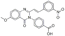 4-[6-Methoxy-2-[(1e)-2-(3-nitrophenyl)ethenyl]-4-oxo-3(4h)-quinazolinyl]-benzoic acid Structure,1237744-13-6Structure
