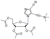 5-(2-(Trimethylsilyl)-1-ethyn-1-yl)-1-(2’,3’,5’-tri-o-acetyl-beta-d-ribofuranosyl)imidazo-4-carbonitrileStructure,126004-21-5Structure 5-(2-(Trimethylsilyl)-1-ethyn-1-yl)-1-(2’,3’,5’-tri-o-acetyl-beta-d-ribofuranosyl)imidazo-4-carbonitrile Structure,126004-21-5Structure
