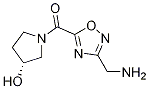 [3-(氨基甲基)-1,2,4-噁二唑-5-基][(3R)-3-羥基-1-吡咯烷]-甲酮結(jié)構(gòu)式_1263095-26-6結(jié)構(gòu)式