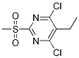 4,6-Dichloro-5-ethyl-2-(methylsulfonyl)pyrimidineStructure,1263314-16-4Structure 4,6-Dichloro-5-ethyl-2-(methylsulfonyl)pyrimidine Structure,1263314-16-4Structure