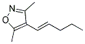 (e)-(9ci)-3,5-二甲基-4-(1-戊烯基)-異噁唑結(jié)構(gòu)式_128035-78-9結(jié)構(gòu)式
