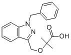 2-((1-Benzyl-1h-indazol-3-yl)methoxy)-2-methylpropanoicacid Structure,130641-38-2Structure