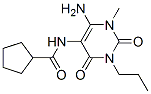 n-(6-氨基-1,2,3,4-四氫-1-甲基-2,4-二氧代-3-丙基-5-嘧啶)-環(huán)戊烷羧酰胺結構式_132940-63-7結構式
