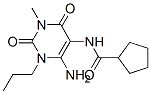 n-(6-氨基-1,2,3,4-四氫-3-甲基-2,4-二氧代-1-丙基-5-嘧啶)-環(huán)戊烷羧酰胺結構式_132940-64-8結構式