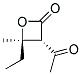 2-Oxetanone, 3-acetyl-4-ethyl-4-methyl-, cis-(9ci)Structure,136814-00-1Structure 2-Oxetanone, 3-acetyl-4-ethyl-4-methyl-, cis-(9ci) Structure,136814-00-1Structure