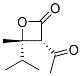 2-Oxetanone, 3-acetyl-4-methyl-4-(1-methylethyl)-, cis-(9ci)Structure,136814-01-2Structure 2-Oxetanone, 3-acetyl-4-methyl-4-(1-methylethyl)-, cis-(9ci) Structure,136814-01-2Structure