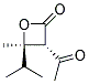 2-Oxetanone, 3-acetyl-4-methyl-4-(1-methylethyl)-, trans-(9ci)Structure,136814-05-6Structure 2-Oxetanone, 3-acetyl-4-methyl-4-(1-methylethyl)-, trans-(9ci) Structure,136814-05-6Structure