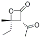 反式-(9ci)-3-乙?；?4-乙基-4-甲基-2-氧雜環(huán)丁烷酮結(jié)構(gòu)式_136814-10-3結(jié)構(gòu)式
