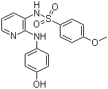 Benzenesulfonamide n-[2-[(4-hydroxyphenyl)amino]-3-pyridinyl]-4-methoxy- Structure,141430-65-1Structure