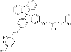 9,9-Bis[4-(2-hydroxy-3-acryloyloxypropoxy)phenyl]fluorene Structure,143182-97-2Structure