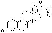 孕諾二烯醇醋酸酯;/17a-乙酰氧基-19-去甲孕甾-5(10),9(11)-二烯-3,20-二酮結構式_14340-04-6結構式