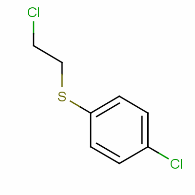 1-氯-4-[(2-氯乙基)硫代]苯結(jié)構(gòu)式_14366-73-5結(jié)構(gòu)式