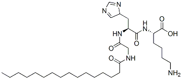 L-lysine, n-(1-oxohexadecyl)glycyl-l-histidyl-Structure,147732-56-7Structure L-lysine, n-(1-oxohexadecyl)glycyl-l-histidyl- Structure,147732-56-7Structure