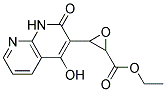 Oxiranecarboxylic acid, 3-(1,2-dihydro-4-hydroxy-2-oxo-1,8-naphthyridin-3-yl)-, ethyl ester (9ci)Structure,153457-36-4Structure Oxiranecarboxylic acid, 3-(1,2-dihydro-4-hydroxy-2-oxo-1,8-naphthyridin-3-yl)-, ethyl ester (9ci) Structure,153457-36-4Structure