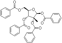 1,2,3,5-Tetra-O-benzoyl-2-C-methyl-beta-D-ribofuranose Structure,15397-15-6Structure