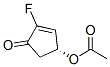 2-Cyclopenten-1-one,4-(acetyloxy)-2-fluoro-,(r)-(9ci) Structure,159752-17-7Structure