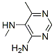 (8CI)-4-氨基-6-甲基-5-(甲基氨基)-嘧啶結構式_15996-42-6結構式